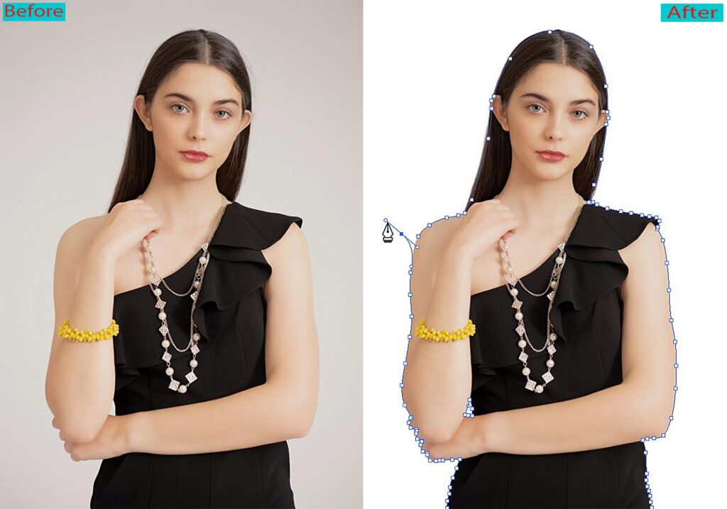 Clipping path service header